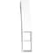 Ekena Millwork 3 1/2-in. W x 20-in. D x 20-in. H Merced Architectural Grade PVC Knee Brace BRCP035X20X20MRC - alternate 4